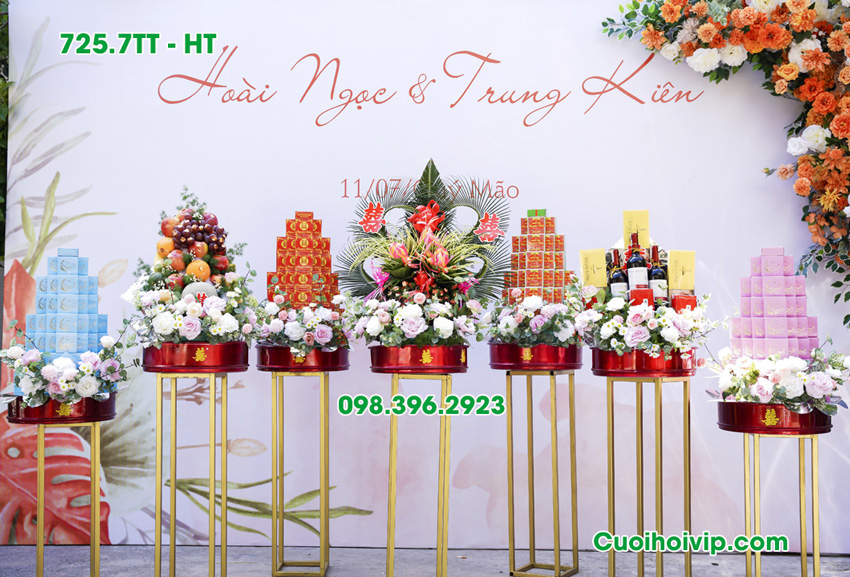 Tráp ăn hỏi 7 lễ tại long biên