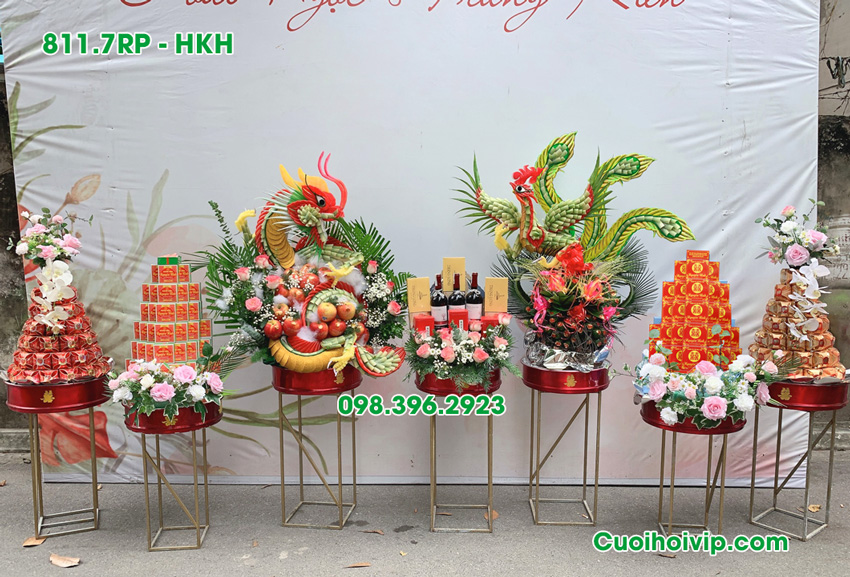 Tráp ăn hỏi 7 lễ tại long biên